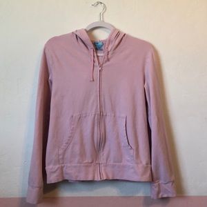 Zip-up bubblegum pink jacket with hood 💕